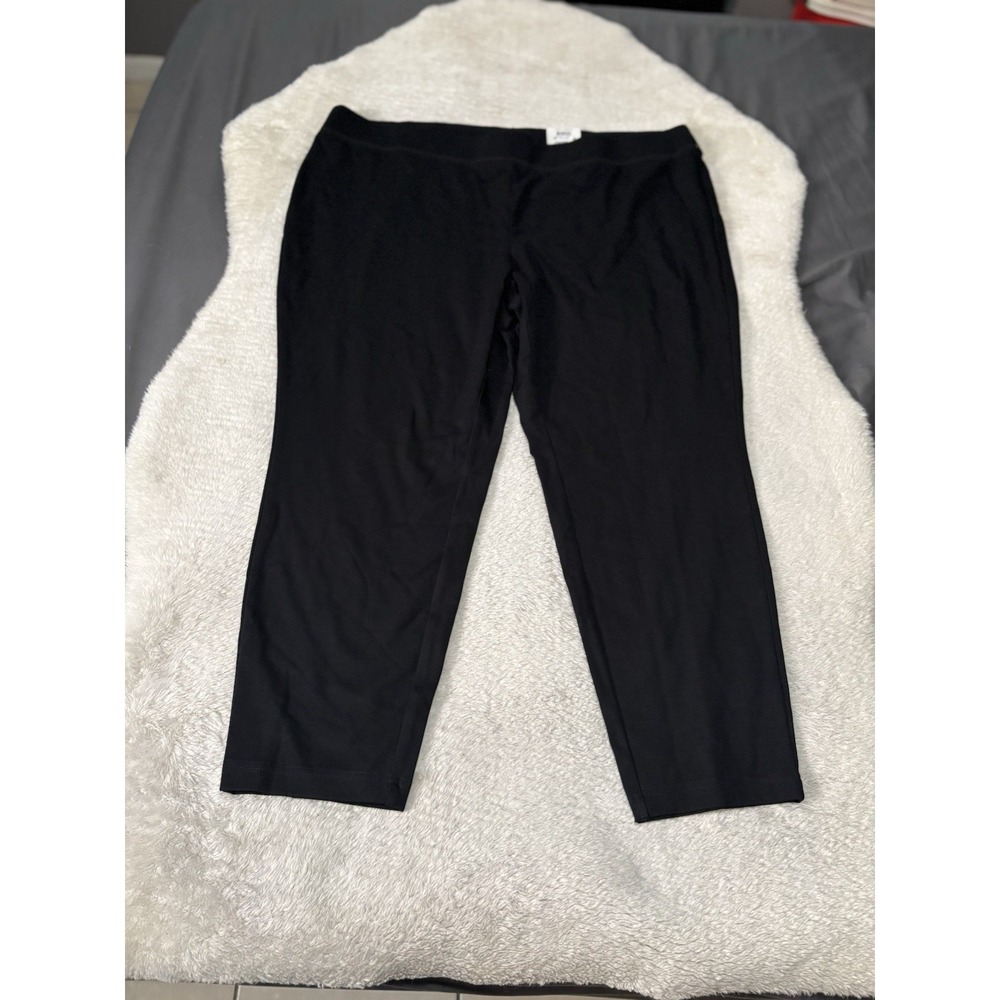 INC International Concepts Womens Black Pull On Black Pants Size 24WP Pull On